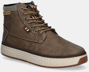Členkové topánky U.S. Polo Assn. MOKKA pánske, hnedá farba, MOKKA001M/DU1