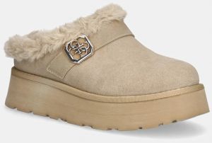 Papuče Guess DOLMANA2 béžová farba, FLFDOC ESU06