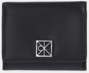 Kožená peňaženka Calvin Klein čierna farba, LV04F1082G