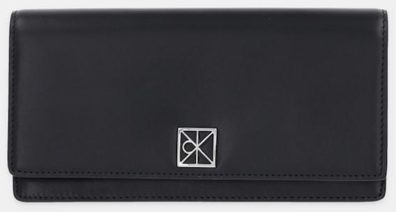 Kožená peňaženka Calvin Klein čierna farba, LV04F1098G