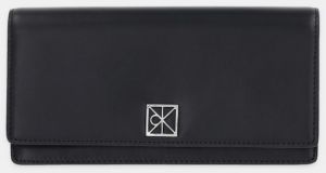 Kožená peňaženka Calvin Klein čierna farba, LV04F1098G