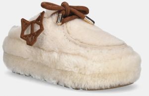 Papuče Naked Wolfe Blizzard béžová farba, Blizzard Sand Suede/Shearling