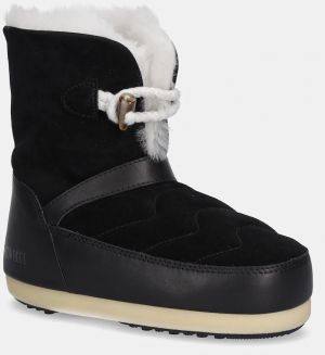 Semišové snehule Moon Boot MB EVX IGLOO čierna farba, 80D1470070 NL02