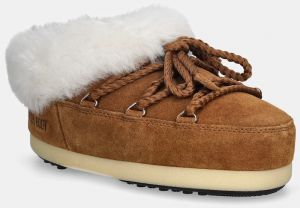 Semišové snehule Moon Boot MB EVX MULE SUEDE hnedá farba, 80D1470090 ML06