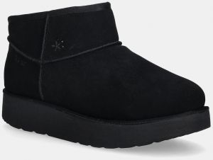 Semišové snehule Skechers KEEP COZY čierna farba, 169143