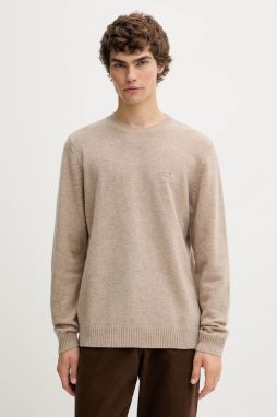 Sveter s prímesou vlny Levi's béžová farba, ľahký, A4320