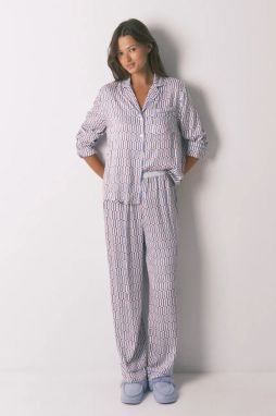 Pyžamo women'secret dámske, fialová farba, 4852102
