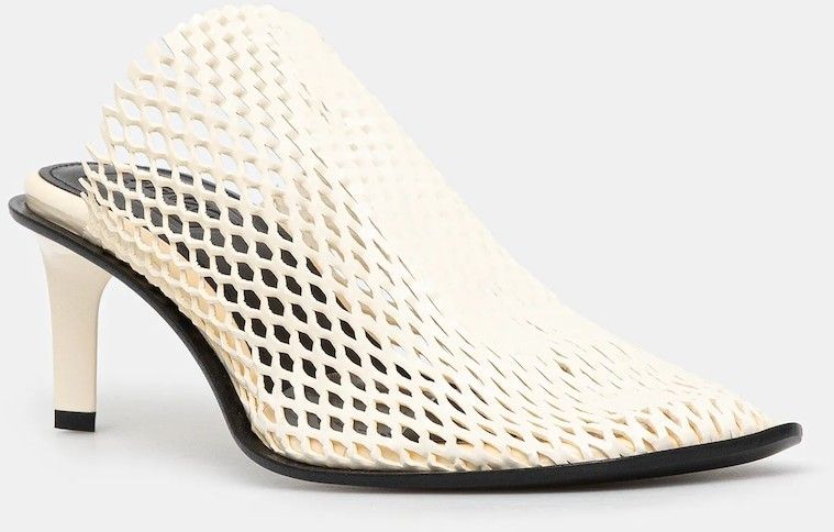 Šlapky Kenzo Mule béžová farba, na vysokom podpätku, FF52MU140L64.02