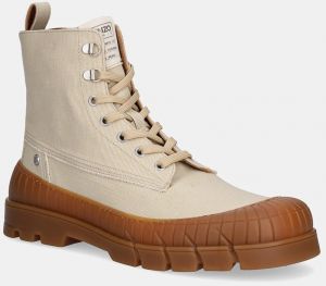 Členkové topánky Kenzo Boot béžová farba, FF55BT720F52.11