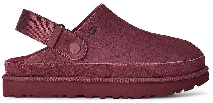 Semišové šľapky UGG Goldenstar Clog ružová farba, 1138252.BTMG