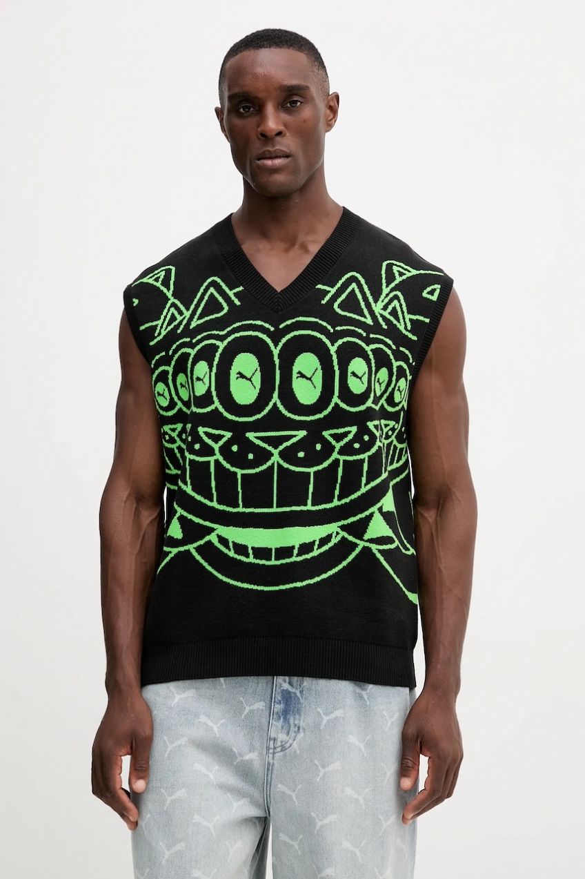 Vesta Puma PUMA x RIPNDIP pánska, čierna farba, 632415