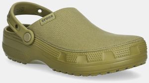 Šľapky Crocs Classic Crafted Clog zelená farba, 211354