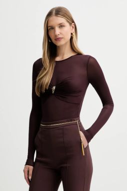 Body Elisabetta Franchi bordová farba, jednofarebné, BO01657E2