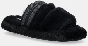 Papuče Tommy Hilfiger HILFIGER FUR SLIPPER čierna farba, FW0FW08854