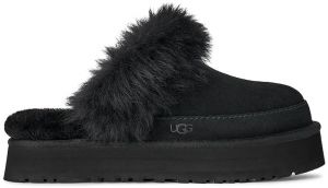 Semišové papuče UGG Disquette Chalet čierna farba, 1173930.BLK