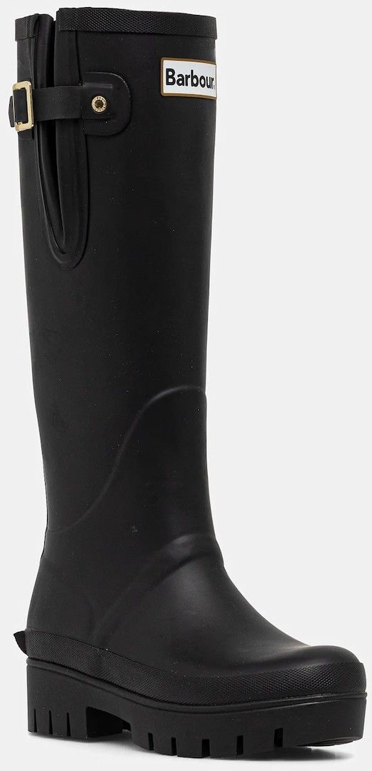 Gumáky Barbour Leighton čierna farba, LRF0116BK11