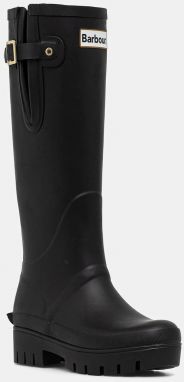 Gumáky Barbour Leighton čierna farba, LRF0116BK11