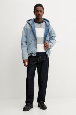 Bavlnený sveter Tommy Jeans tmavomodrá farba, DM0DM22110