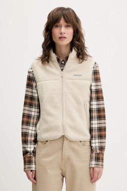 Vesta Guess Jeans dámska, béžová farba, jednofarebná, W5BQ19 K1042