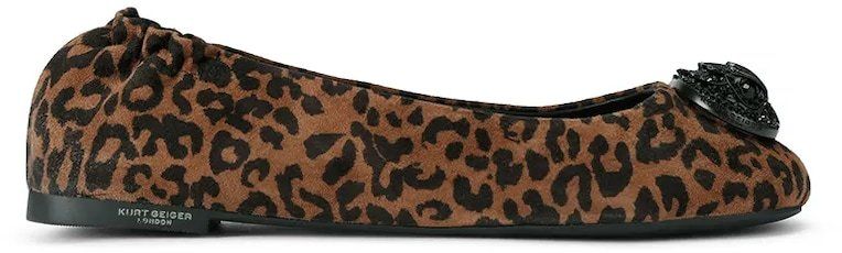 Semišové baleríny Kurt Geiger London Chelsea Ballerina hnedá farba, 5000635289
