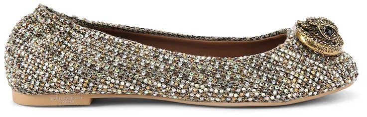 Baleríny Kurt Geiger London Chelsea Ballerina zlatá farba, 5000643609