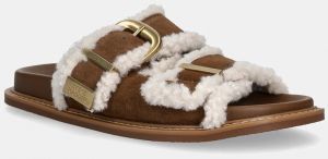 Semišové šľapky Steve Madden Arch-F hnedá farba, 11005031