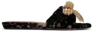 Šľapky Kurt Geiger London Kensington Bow Flat Sdl čierna farba, 655735689