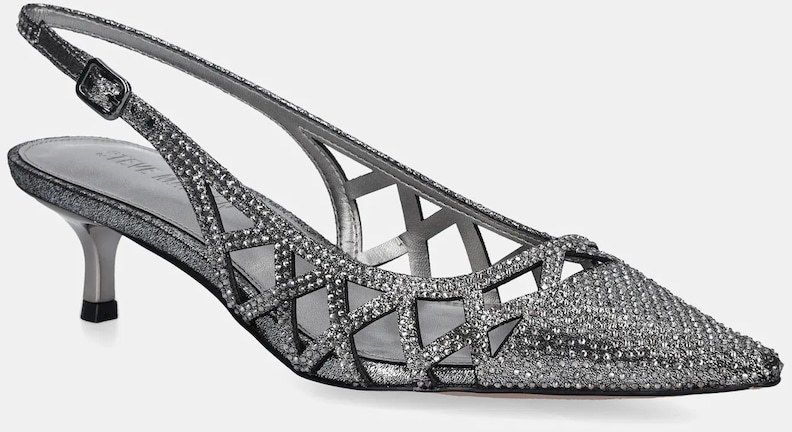 Lodičky Steve Madden Kalico strieborná farba, 11004973