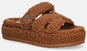 Papuče Steve Madden Bigmissile-F hnedá farba, 11004961