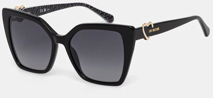 Slnečné okuliare Love Moschino biela farba