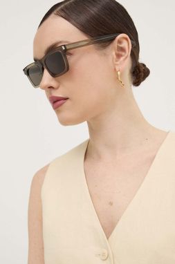 Slnečné okuliare Saint Laurent BETTY dámske, priehľadná farba,BETTY