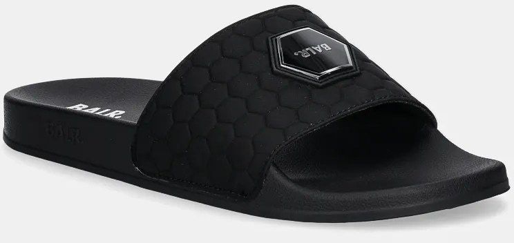 Šľapky BALR. Beach Slide pánske, čierna farba, B1520.1004