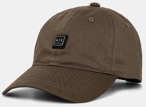 Bavlnená šiltovka Armani Exchange zelená farba, s nášivkou, XW000312 AF12128