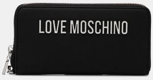 Peňaženka Love Moschino dámska, čierna farba, JC5620PP1