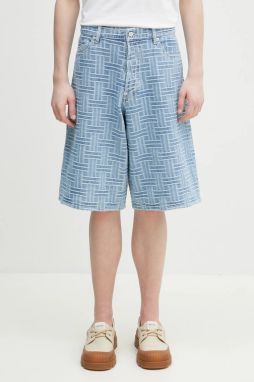 Rifľové krátke nohavice Kenzo pánske, FF55DS3396J4.DB