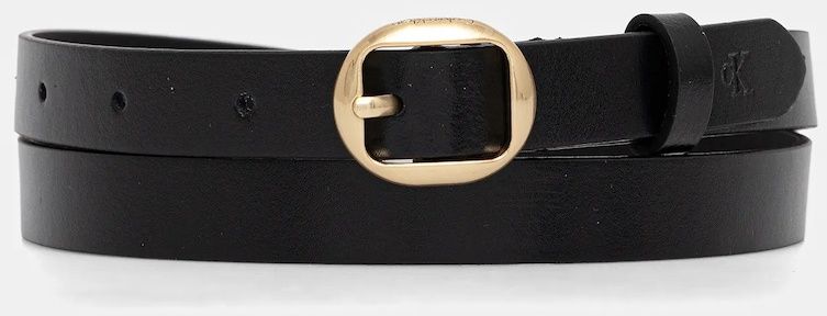 Kožený opasok Calvin Klein čierna farba, LV04F7058G