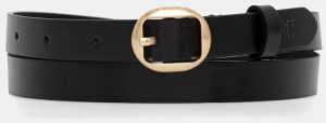 Kožený opasok Calvin Klein čierna farba, LV04F7058G