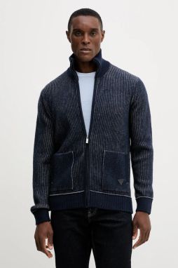 Kardigán Guess JERROLD tmavomodrá farba, M5BR21 Z0482