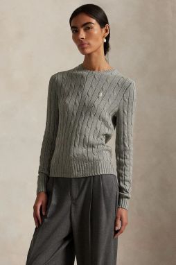 Sveter s prímesou kašmíru Polo Ralph Lauren šedá farba, ľahký, 211971795