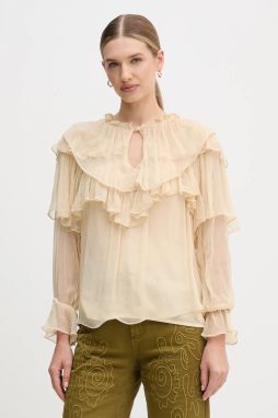 Blúzka Hoss Intropia béžová farba, jednofarebná, 6282680
