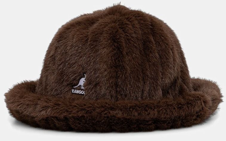Klobúk Kangol FAUX FUR CASUAL hnedá farba, K4190ST.BD204
