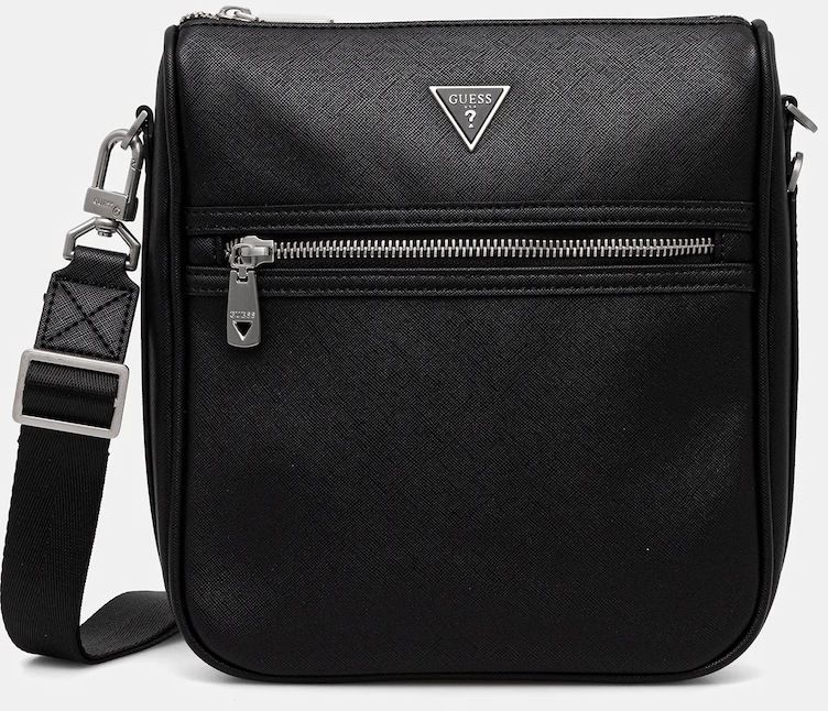 Malá taška Guess MILANO čierna farba, HMMISA P5417