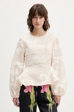 Blúzka Stine Goya 0 béžová farba, SG-AW25-T109-2442