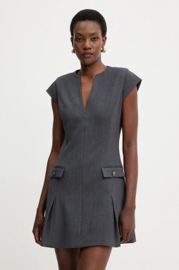 Šaty Guess JOANDRA šedá farba, mini, áčkový strih, W5BK19 W2402