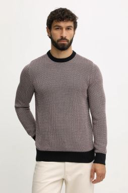 Bavlnený sveter Barbour WELLS tmavomodrá farba, MKN1665