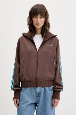 Mikina adidas Originals Tailored Tt hnedá farba, s nášivkou, JX5311