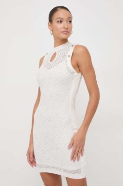 Šaty Guess CHELSEA béžová farba, mini, priliehavé, W4RK44 Z3C90
