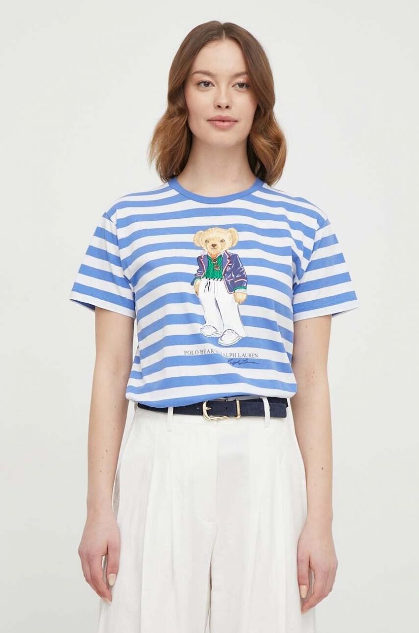 Bavlnené tričko Polo Ralph Lauren dámske, 211924300