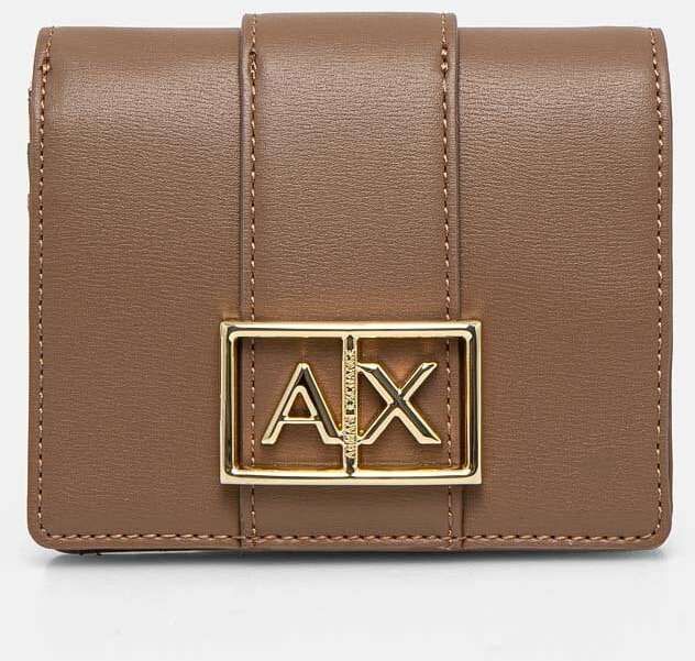 Peňaženka Armani Exchange dámska, hnedá farba, 948600 4F786