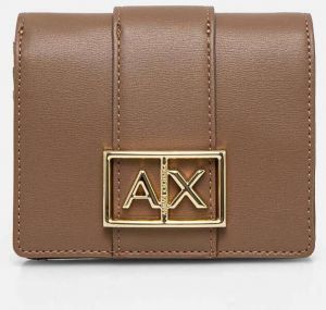 Peňaženka Armani Exchange dámska, hnedá farba, 948600 4F786